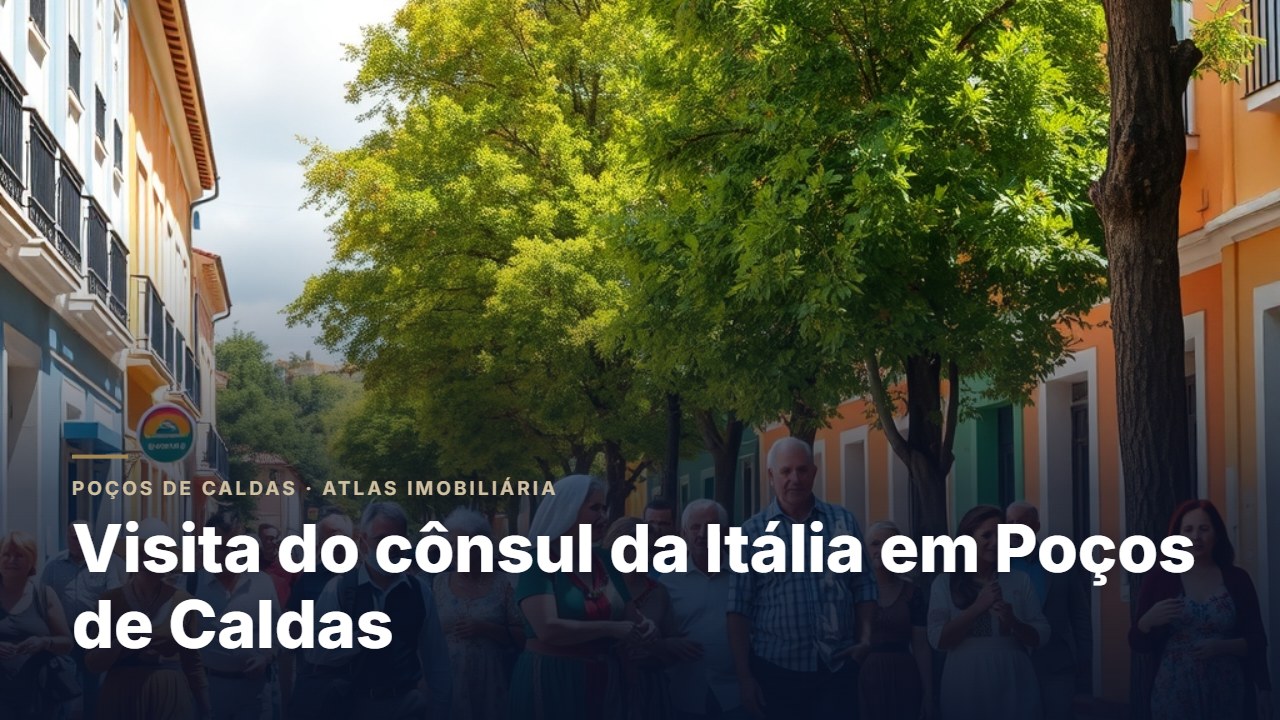 Cônsul da Itália visita Poços de Caldas e faz missão consular para cidadãos italianos