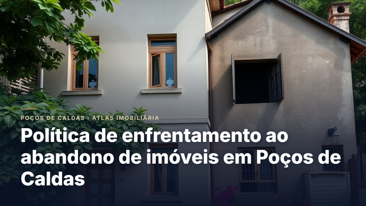 Nova lei de Poços de Caldas quer recuperar imóveis abandonados e dar uso a eles